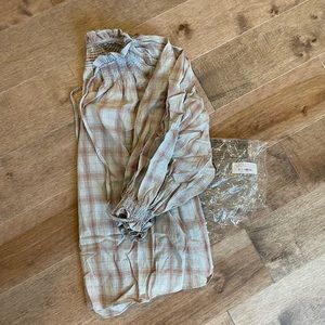 Carly Jean Los Angeles big sky blouse grey size M NWT